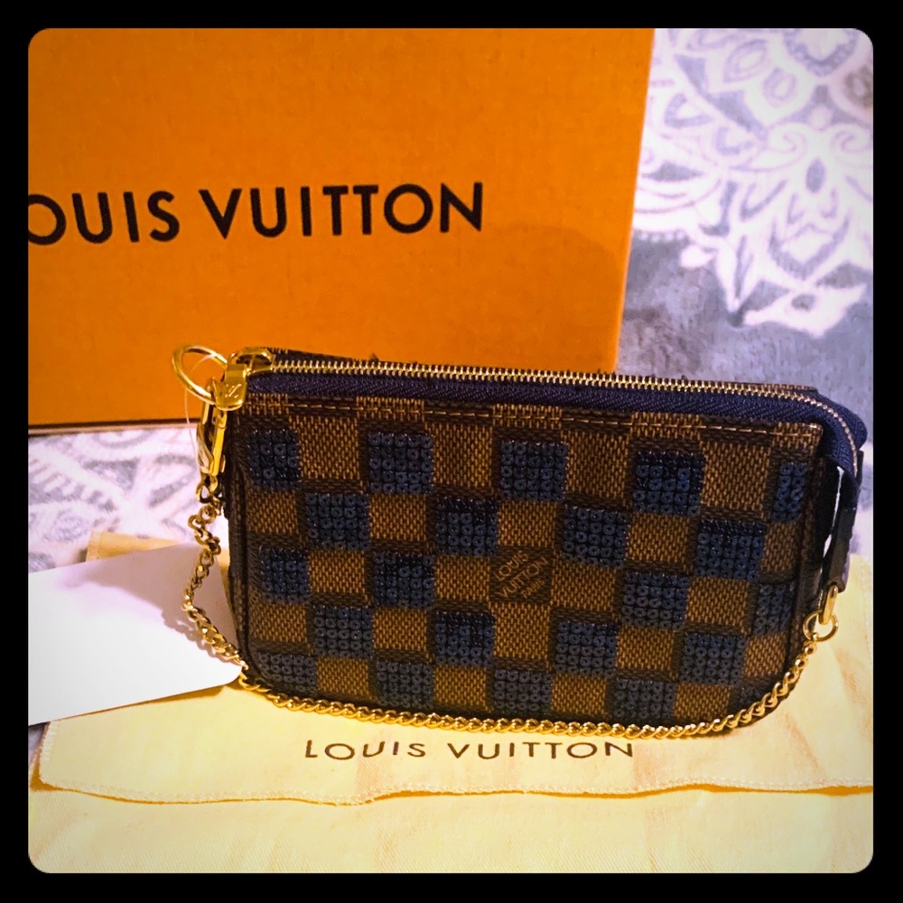Louis Vuitton Damier Paillettes Sequin blue